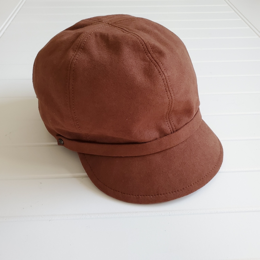 Erik Javits Packable Faux Suede Cap